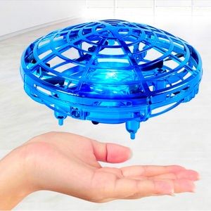 New in Box Blue UFO Interactive Aircraft Toy, Rechargeable